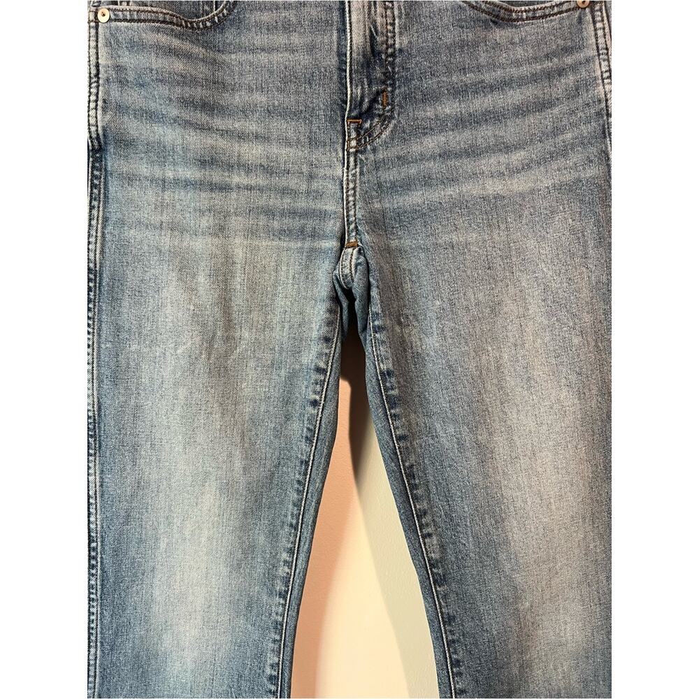 Madewell Cali Demi-Boot Jeans Raw Hem Medium Wash Size 27 - Picture 11 of 13